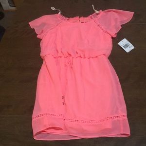 Girls pink dress size M new with tags